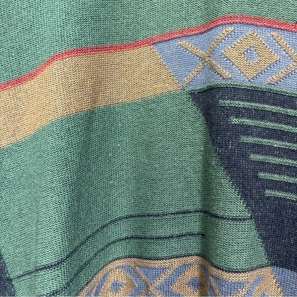 Blainroe Ireland Men's Wool Cotton Sweater Geometric VTG 42/L